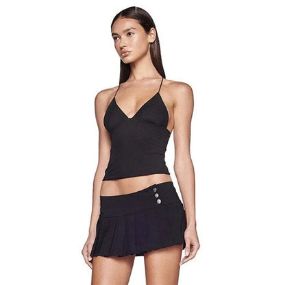 Sexy Butterfly Lace Up Mesh Backless Skinny Inner Match Small Sling - Gizmo Galaxy