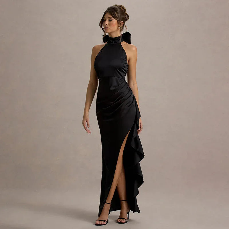 Individualized Lace-trimmed Split Dress - Gizmo Galaxy