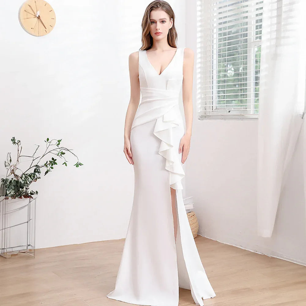 Evening Gown For Women High-end Elegant Simple And Light Luxury - Gizmo Galaxy