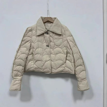 Online Red Diamond Plaid Short Down Jacket - Gizmo Galaxy