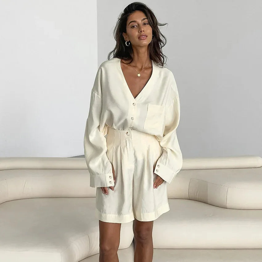 European And American-style Chic Casual Cardigan Set - Gizmo Galaxy