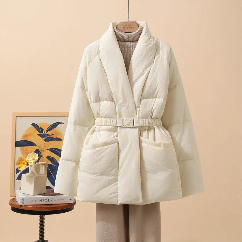 Belt Waist-tight Loose Cool Coat - Gizmo Galaxy