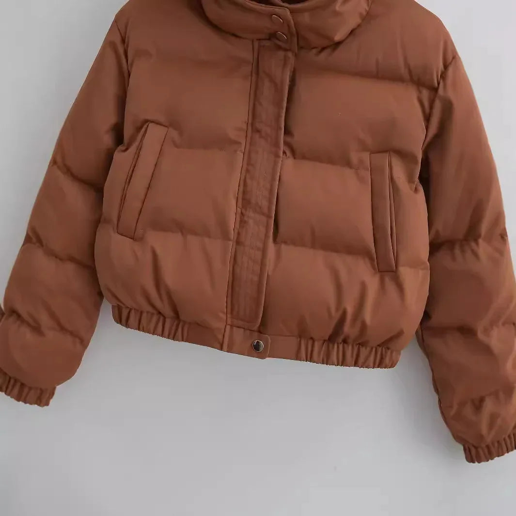 Autumn New Fashion Casual Simple All-matching Hooded Short Cotton Jacket - Gizmo Galaxy
