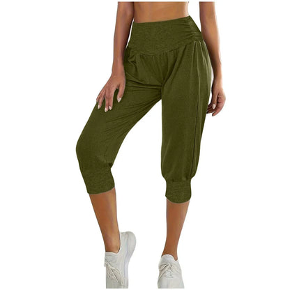Women's Home Casual Pants High Waist Temperament Ankle-tied Harem Pants - Gizmo Galaxy