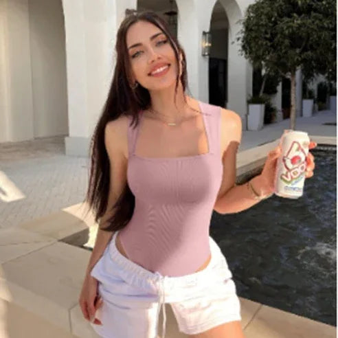 Sleeveless Vest Tight Jumpsuit - Gizmo Galaxy