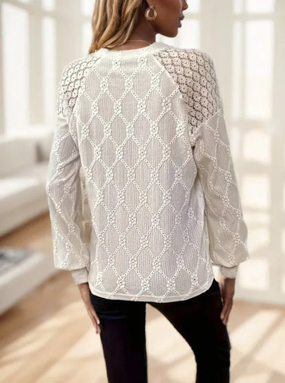 Ladies Casual Long Sleeve Round Neck - Gizmo Galaxy
