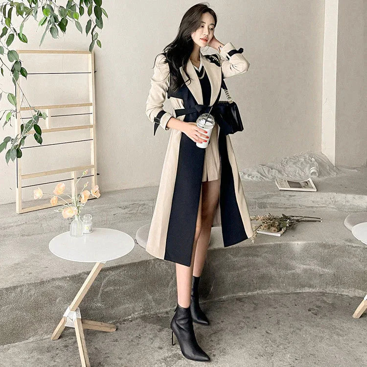 Fashionable Autumn Women's Long Trench Coat - Gizmo Galaxy