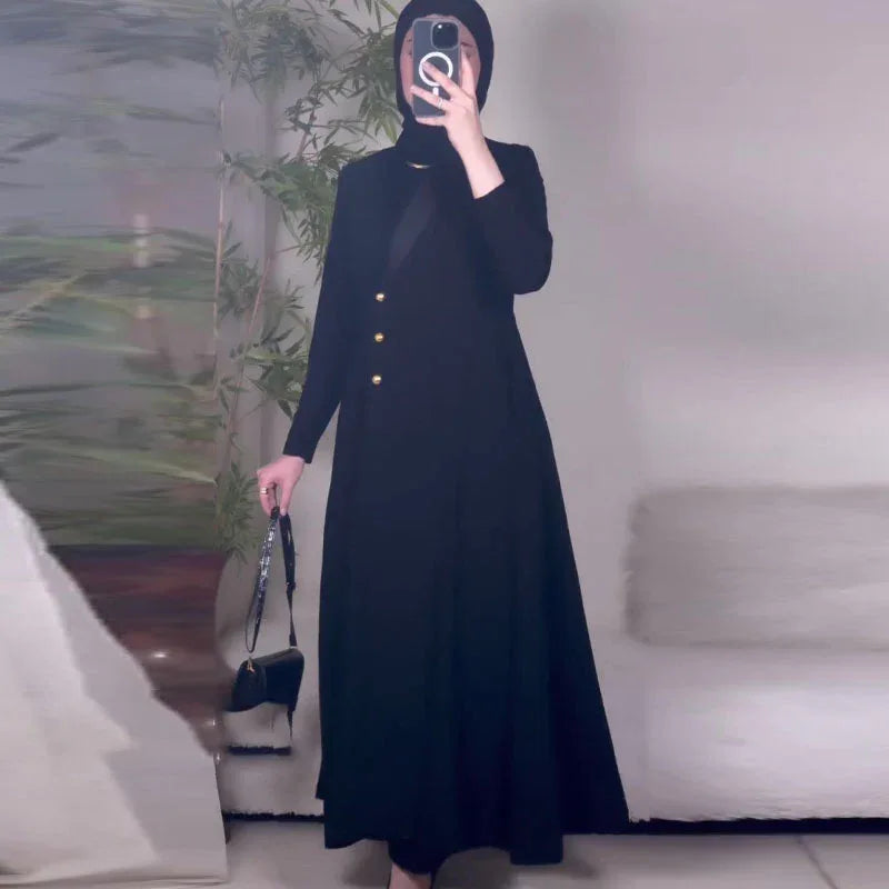 Women's Casual Long Single-breasted Trench Coat - Gizmo Galaxy