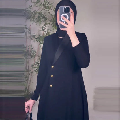 Women's Casual Long Single-breasted Trench Coat - Gizmo Galaxy