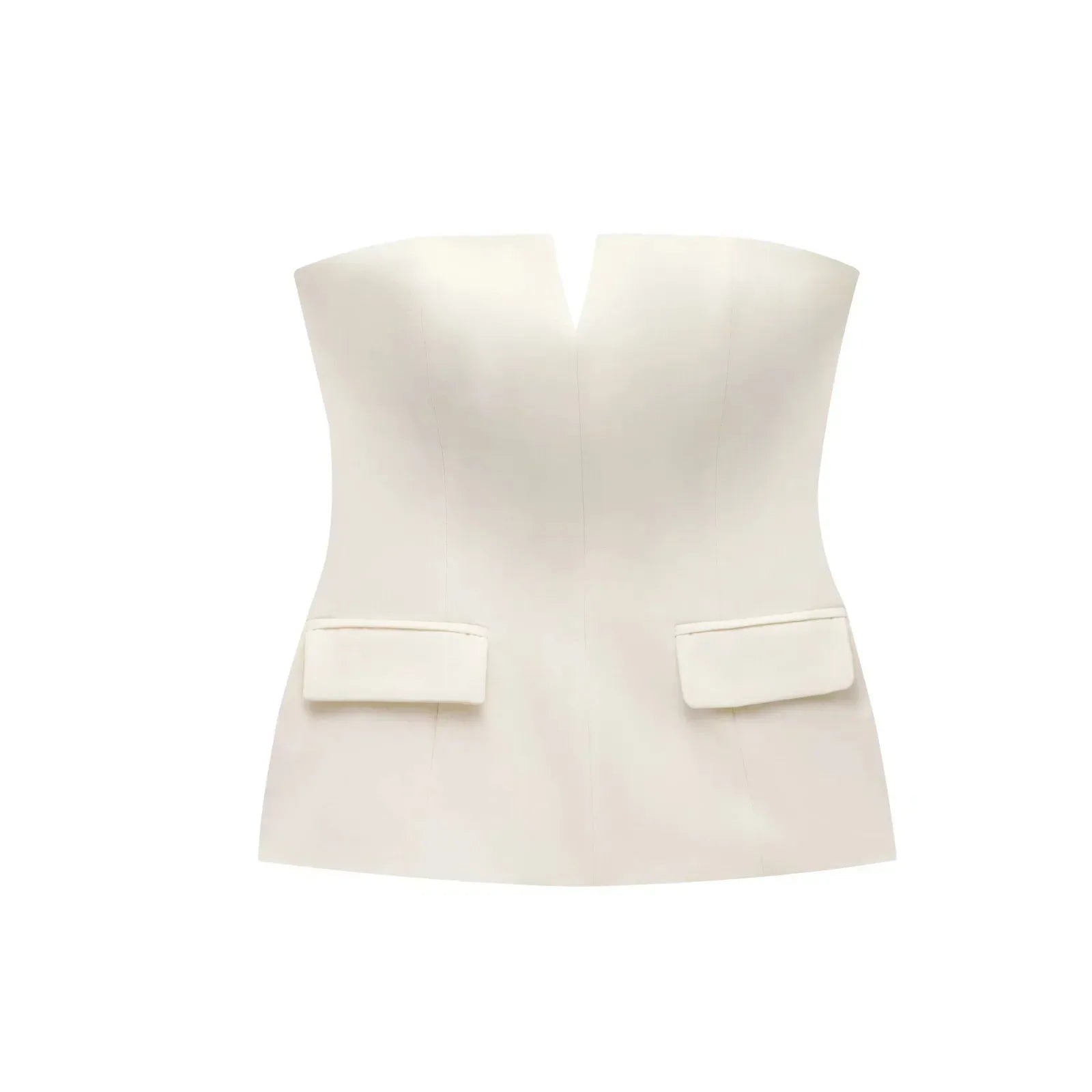 Solid Color Strapless Short Tube Top - Gizmo Galaxy