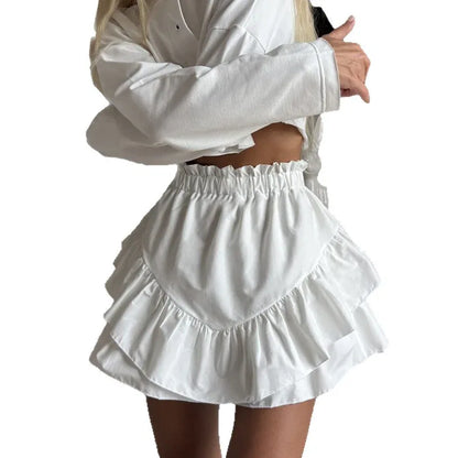 High-waisted Fashionable Casual Skirt - Gizmo Galaxy