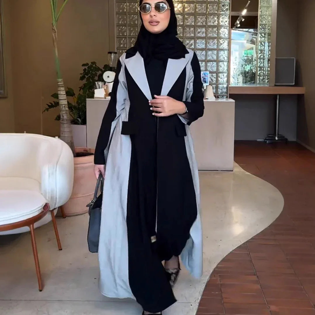 New Designer Model Color Matching Graceful And Fashionable Casual Mid-length Trench Coat - Gizmo Galaxy