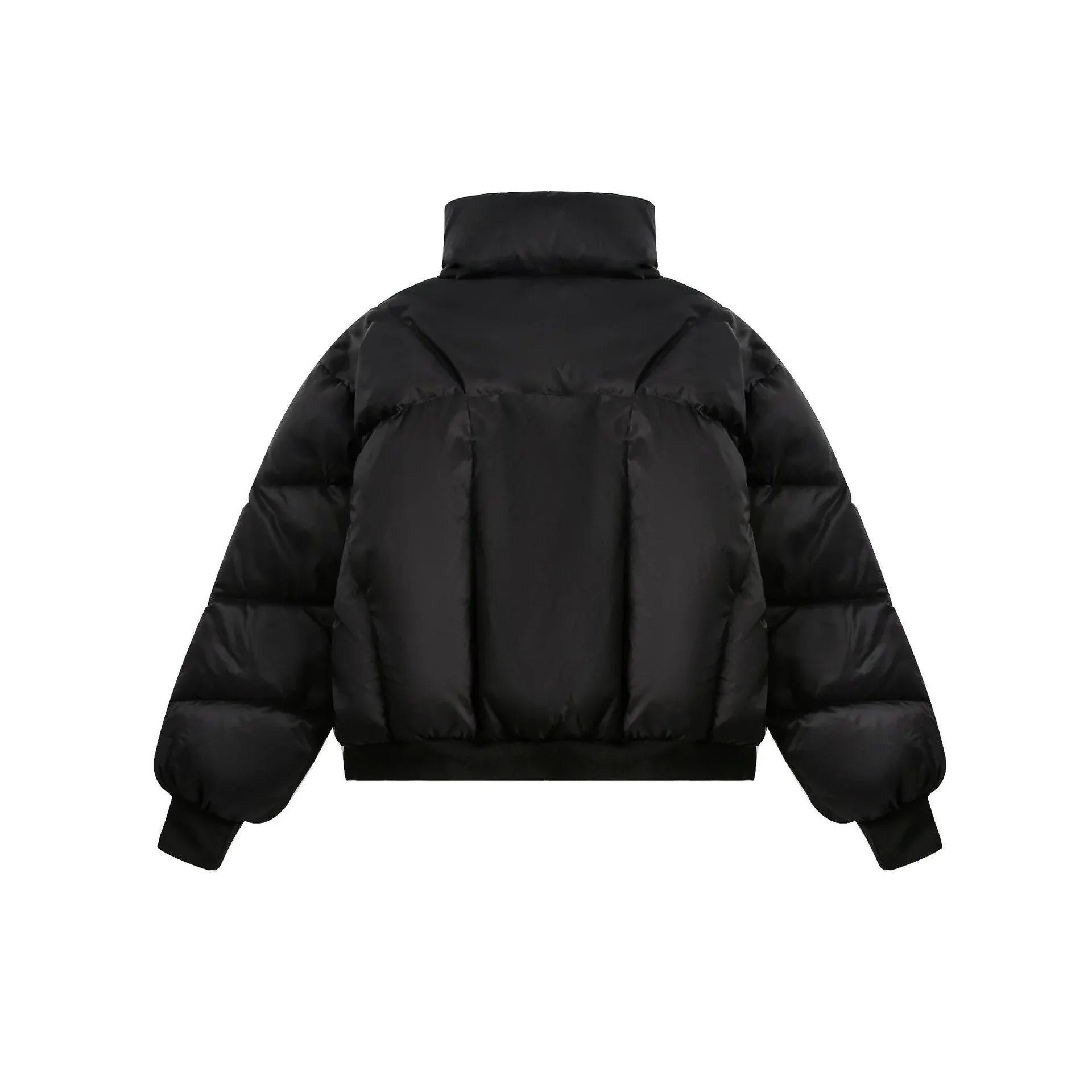 Winter New White Duck Down American Black Stand-up Collar Bread Coat - Gizmo Galaxy