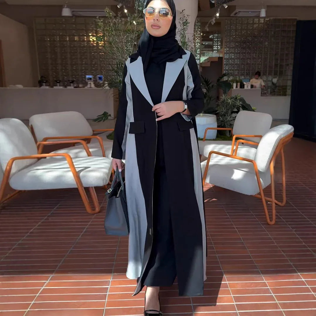 New Designer Model Color Matching Graceful And Fashionable Casual Mid-length Trench Coat - Gizmo Galaxy