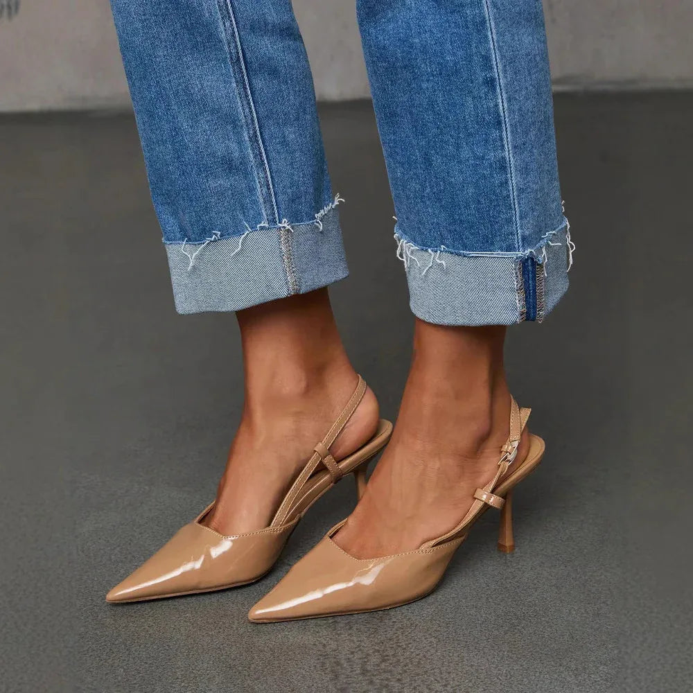 Cuffed Capri Pants, Fashionable Stretchy Whiskered Denim Jeans - Gizmo Galaxy
