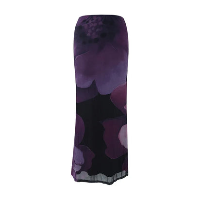 Summer Women's Beach Vacation Double-layer Tie-draped Skirt - Gizmo Galaxy