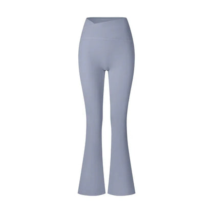 Women's Brushed Texture High Waist Cross Shaping Yoga Pants - Gizmo Galaxy