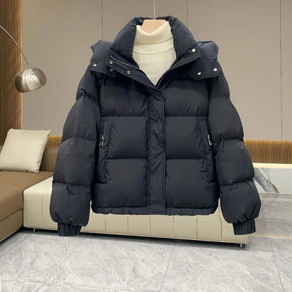 Fashionable Cotton Coat Women's Casual Jacket - Gizmo Galaxy