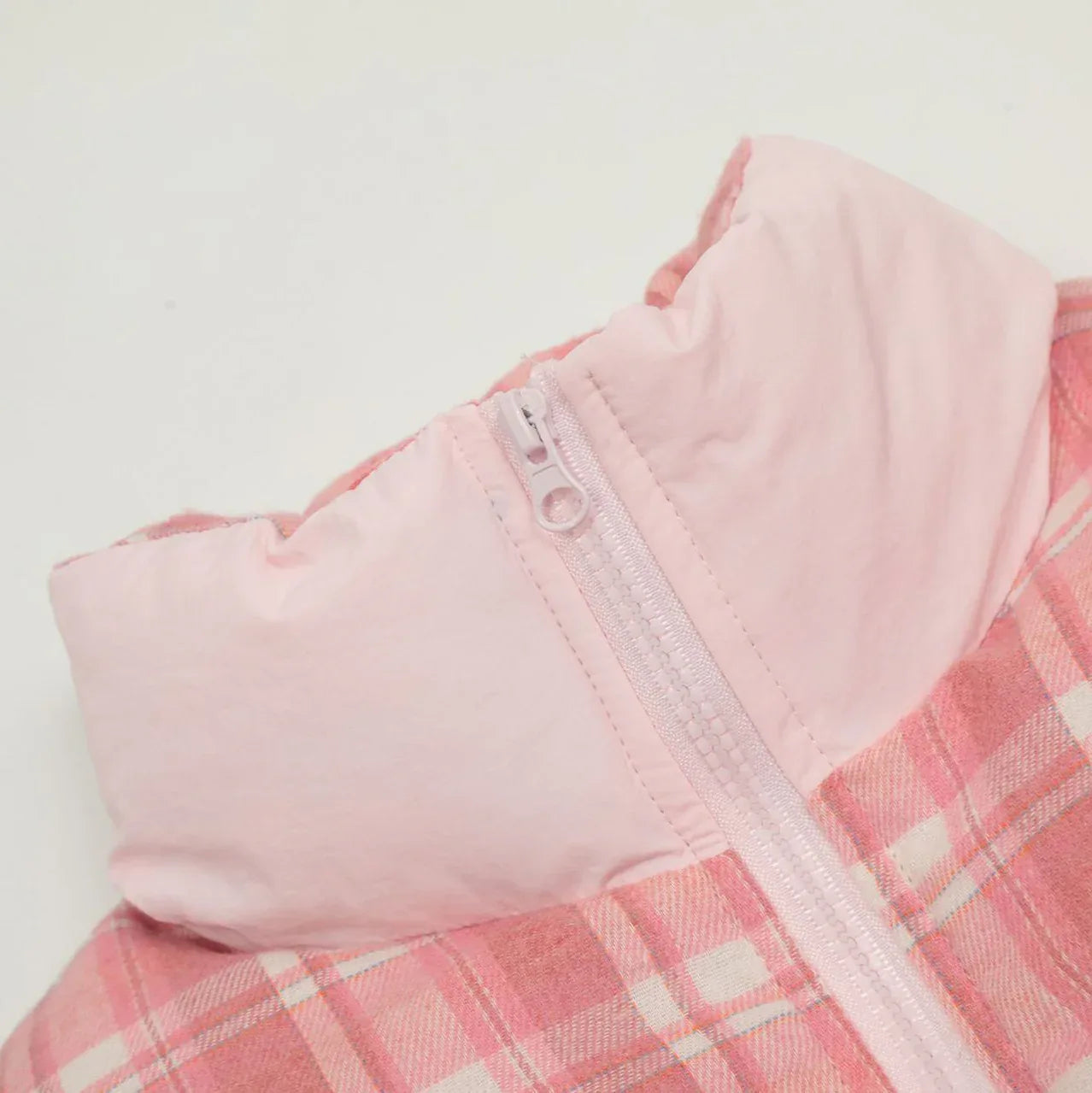 Sweet Girl Plaid Stitching High Quality Cotton Coat Jacket - Gizmo Galaxy