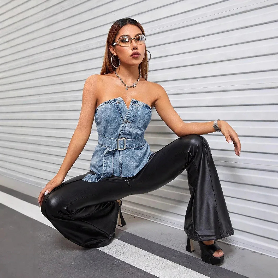 Sexy Backless Hot Girl Tube Top - Gizmo Galaxy