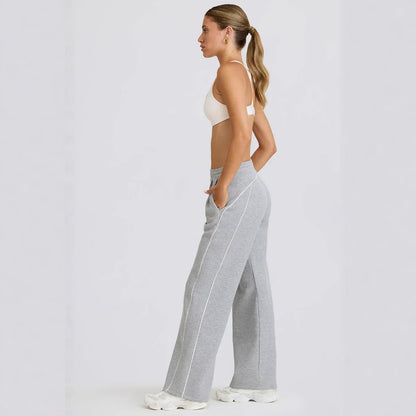 Women's Casual Striped Loose-fitting Fashionable Waist-cinching Wide-leg Pants - Gizmo Galaxy