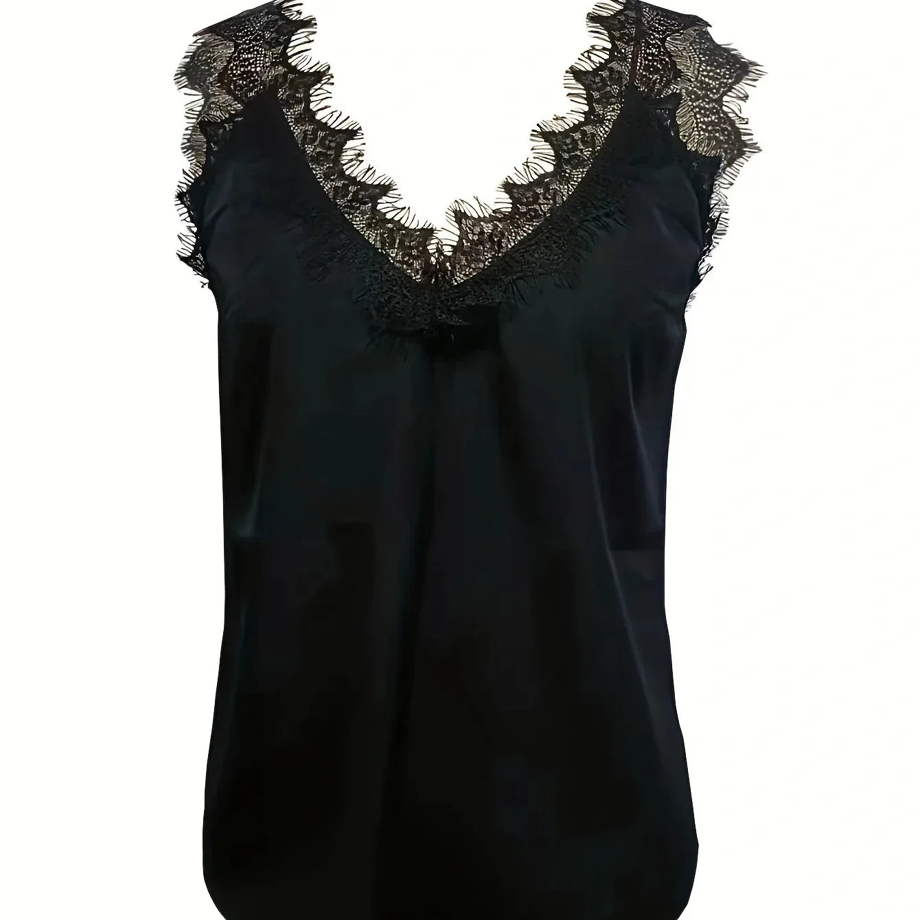 Ladies' Sexy Lace V-neck Sleeveless Backless Vest - Gizmo Galaxy