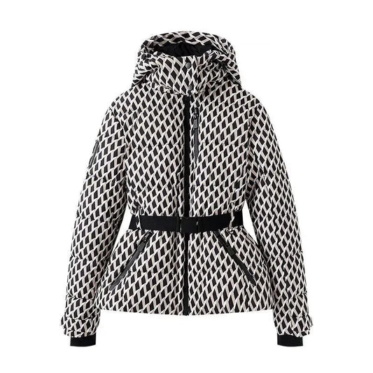 Women's Waist Slimming With Belt Cotton-padded Jacket - Gizmo Galaxy