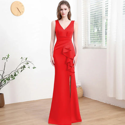 Evening Gown For Women High-end Elegant Simple And Light Luxury - Gizmo Galaxy