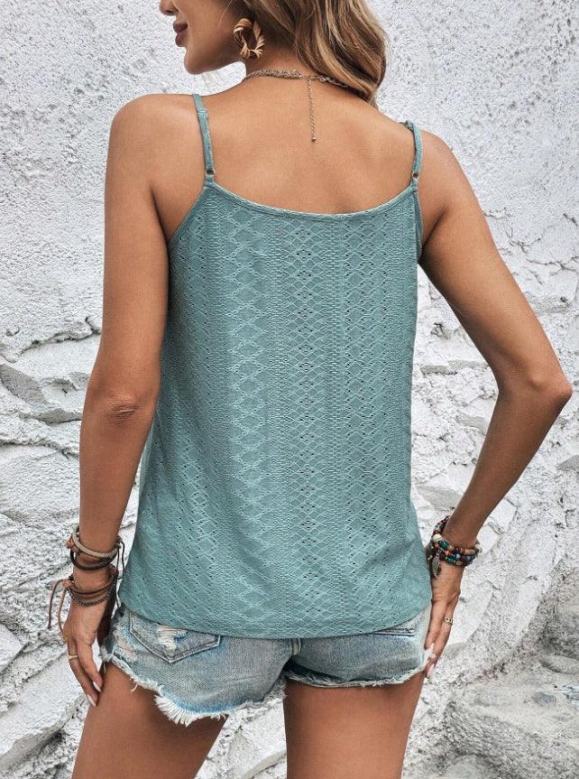 Women Contrast Lace Schiffy Camisole - Gizmo Galaxy