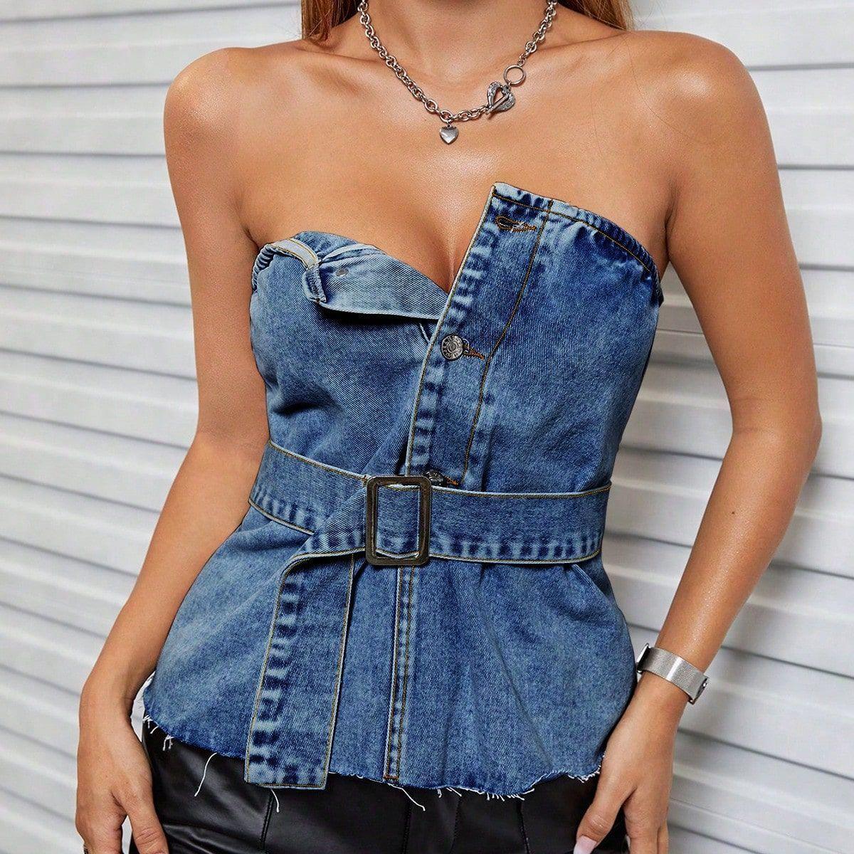 Sexy Backless Hot Girl Tube Top - Gizmo Galaxy
