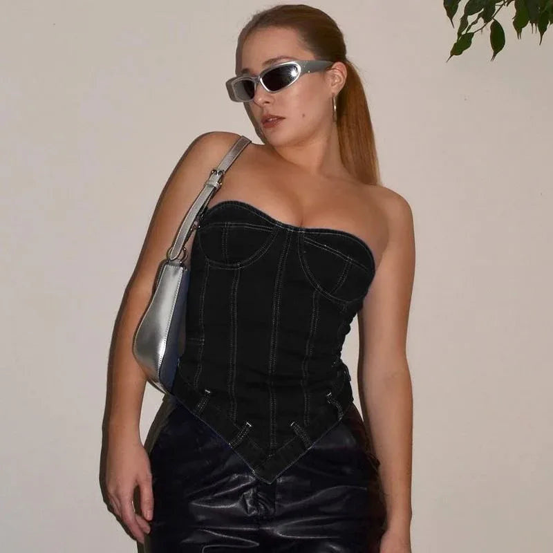 Fashion Sexy Outerwear Chest-wrapped Vest - Gizmo Galaxy