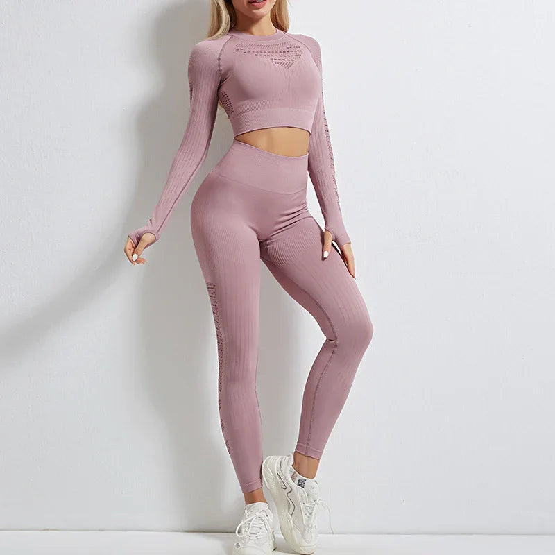 High Waist Trousers Yoga Clothes Long Sleeve Trousers - Gizmo Galaxy