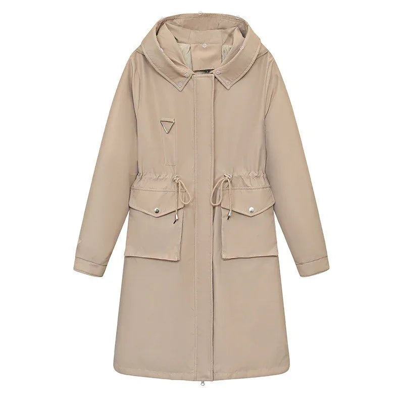 Parka Women's Overknee Long Cotton Coat Jacket Trench Coat - Gizmo Galaxy