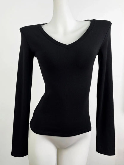Shoulder Modal Stretch Tight Sports Long Sleeve - Gizmo Galaxy