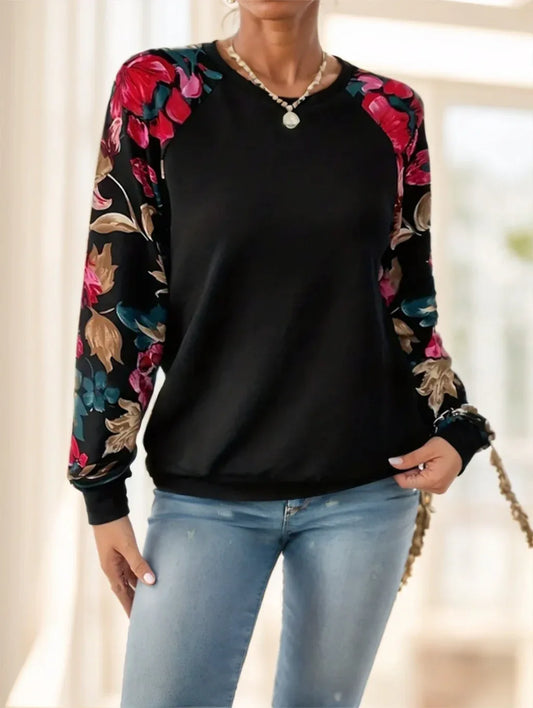 Ladies' Long-sleeved Flower-shaped Top - Gizmo Galaxy