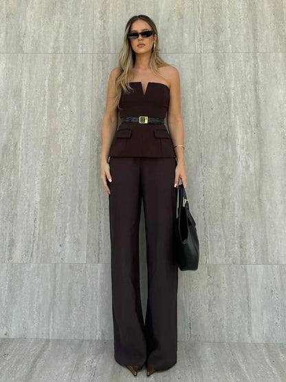 Solid Color Strapless Short Tube Top - Gizmo Galaxy