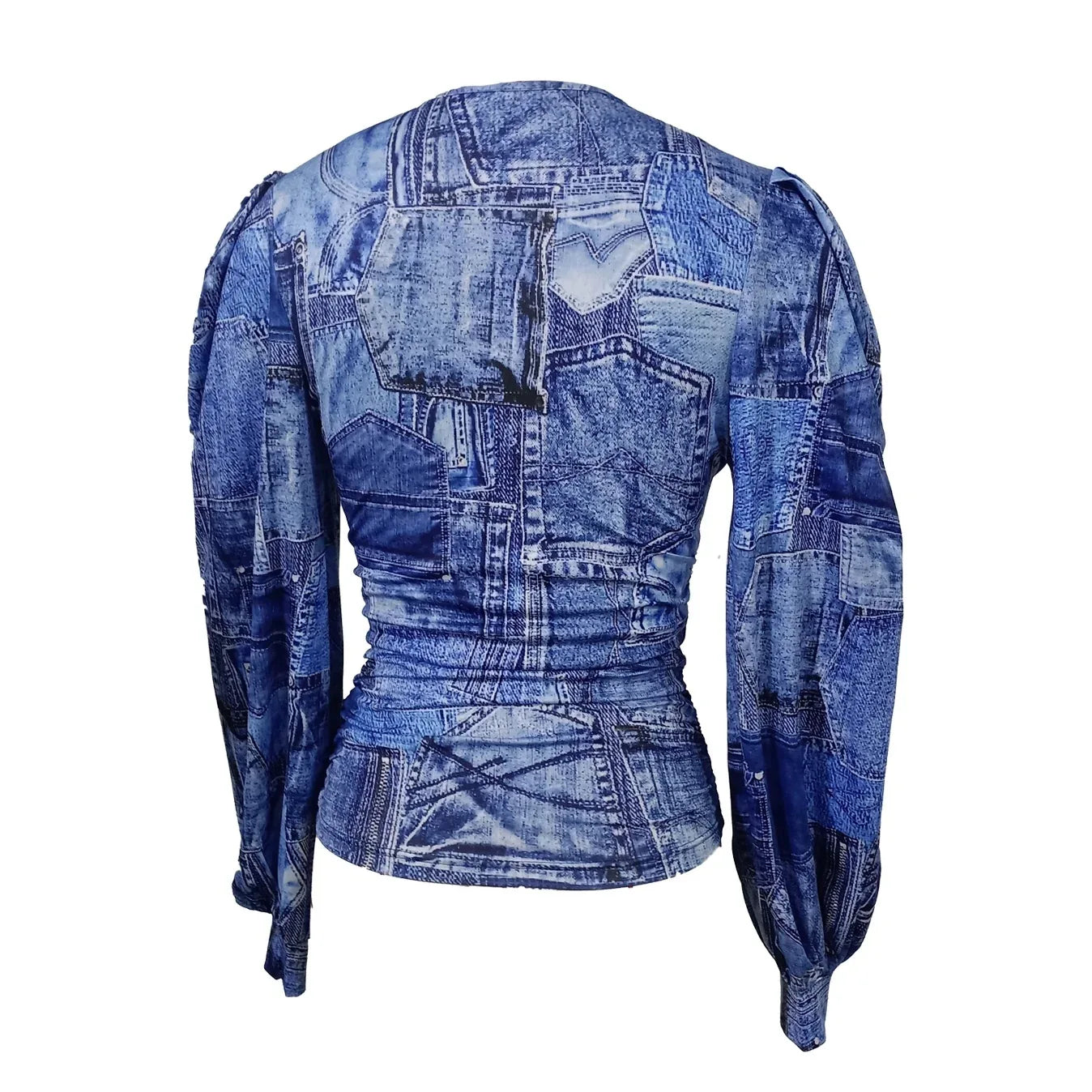 Ladies' Fashionable Versatile Design V-neck Slim Fit T-shirt Top - Gizmo Galaxy