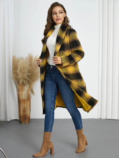 Winter Retro Slim Temperament Double Row Long-cut Coat - Gizmo Galaxy