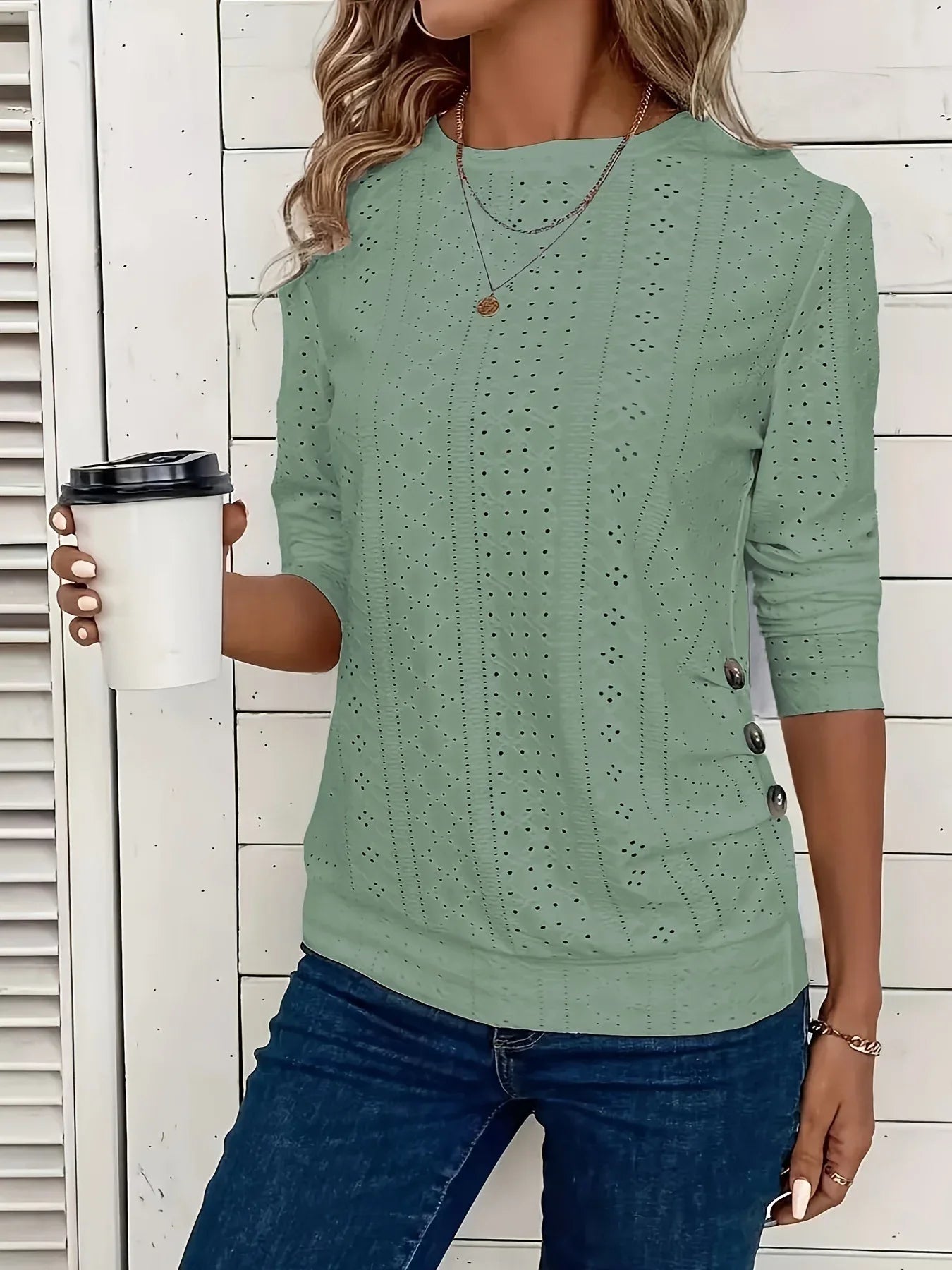 Women's Crew Neck Casual Long Sleeve - Gizmo Galaxy
