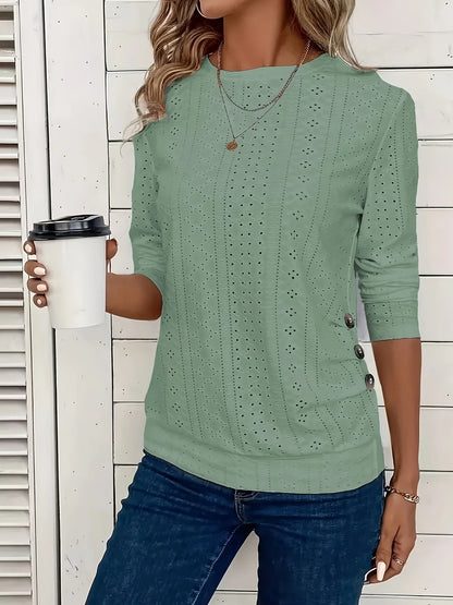 Women's Crew Neck Casual Long Sleeve - Gizmo Galaxy