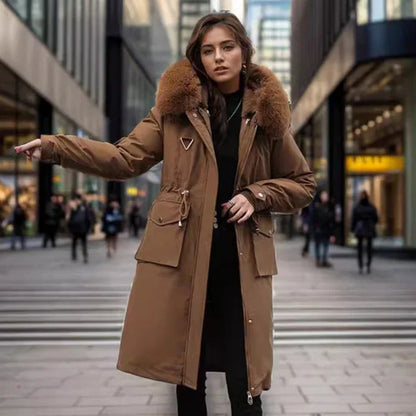 Parka Women's Overknee Long Cotton Coat Jacket Trench Coat - Gizmo Galaxy