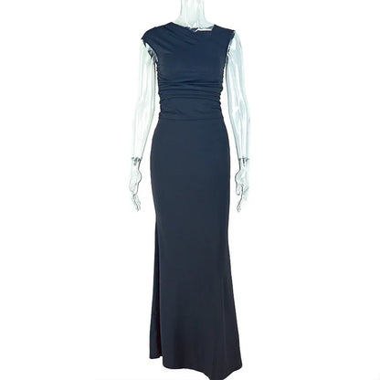 Slim-fit Pleated Fashionable Solid-color Skirt Suit - Gizmo Galaxy