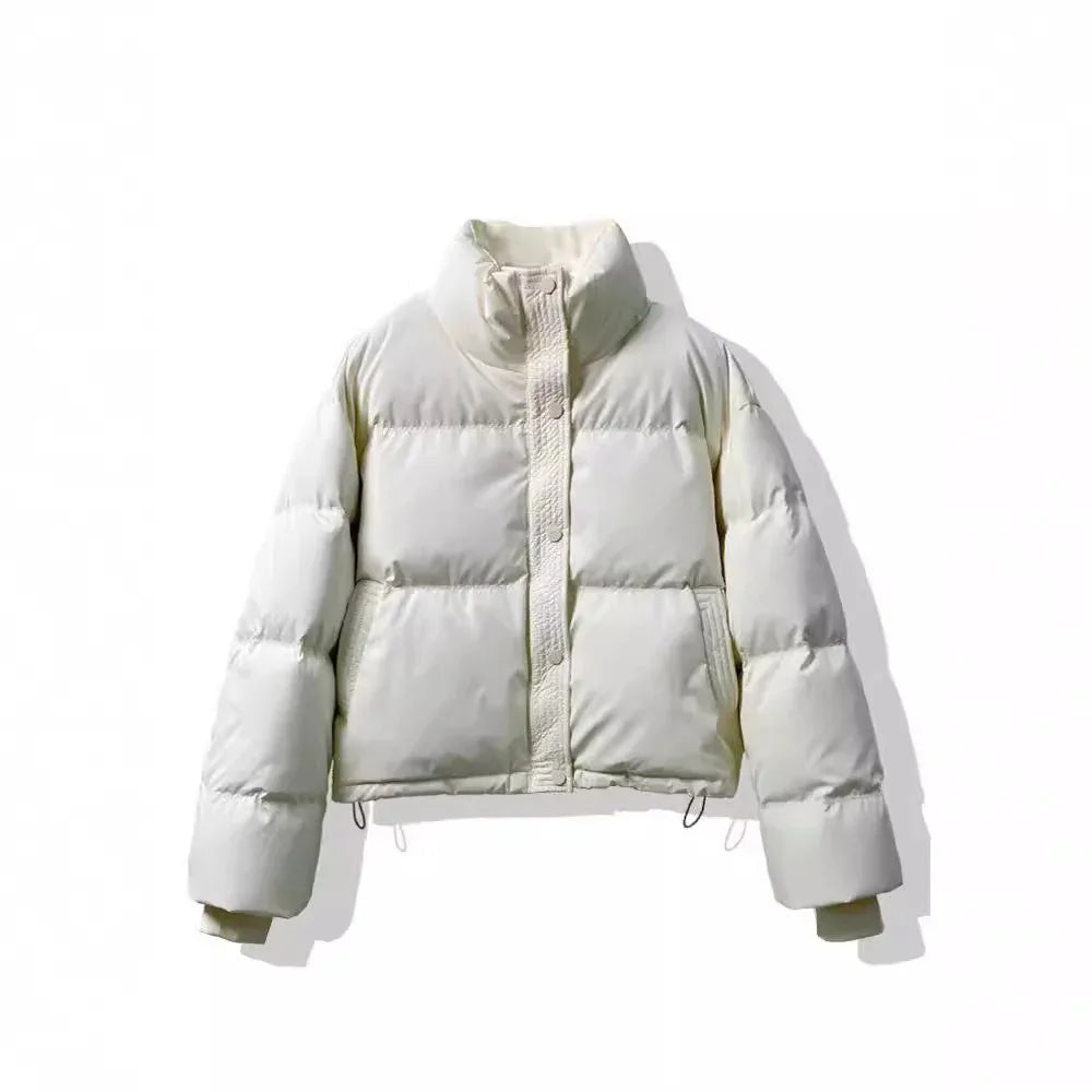 Wash-free PU Leather Cotton-padded Women's Short Thickened Small Cotton Coat Jacket - Gizmo Galaxy