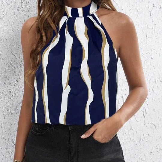 Ladies' Fashionable And Sexy Off Shoulder Hanging Neck Suspender Top - Gizmo Galaxy