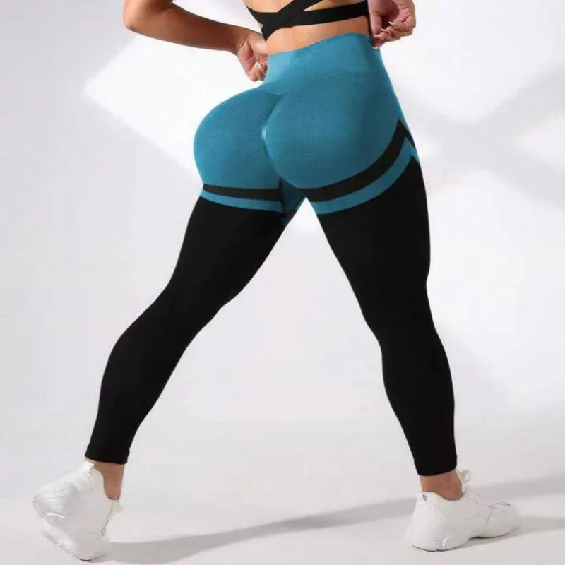 Women's High Waist Tight Color Matching Yoga Pants - Gizmo Galaxy