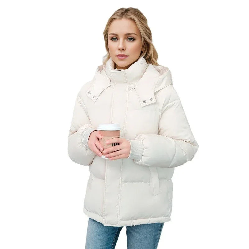 High-end Cotton-padded Coat Loose Thickening Keep Warm Coat - Gizmo Galaxy