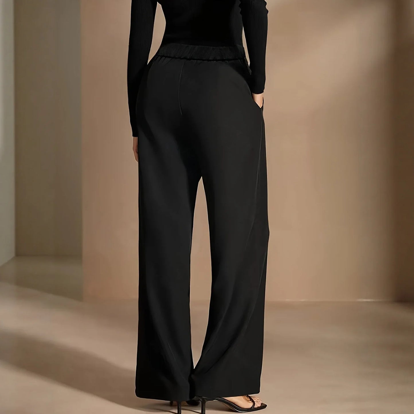 Asymmetrical Draping Suit-style High-waisted Slimming Casual Pants - Gizmo Galaxy