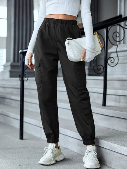 Multi-Color Casual Working Pants Multi-pocket Skinny Pants - Gizmo Galaxy