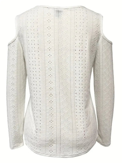 Ladies' Off-the-shoulder Long-sleeved Top - Gizmo Galaxy