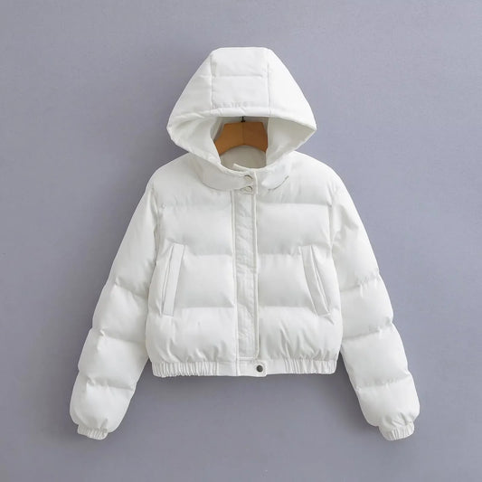 Retro Loose Casual Versatile Long Sleeve Short Type Hooded Jacket - Gizmo Galaxy